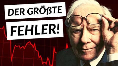 Warren Buffett Der größte Fehler beim Investieren Reaktion auf