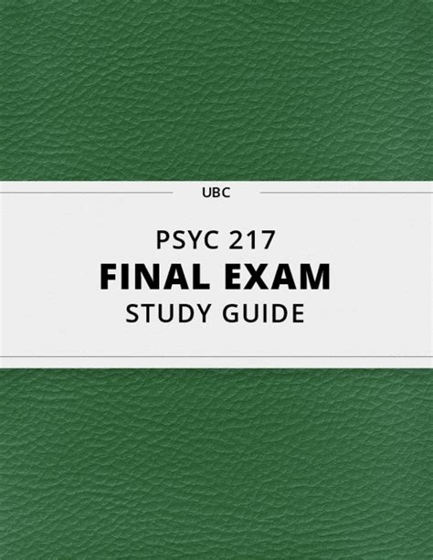 PSYC 217 Final Exam Guide Comprehensive Notes For The Exam 41