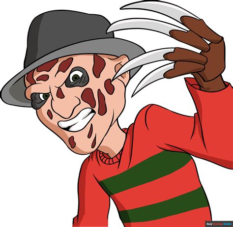 How To Draw Freddy Krueger Face