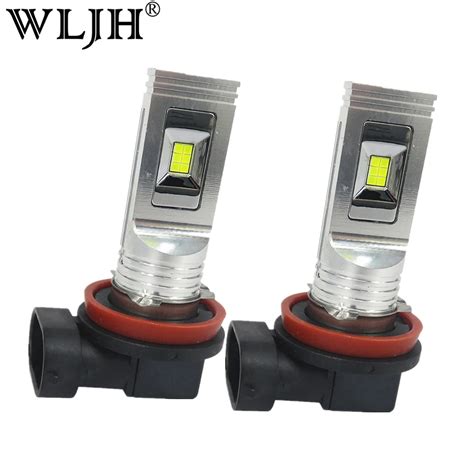 Wljh Pcs Light Led H Fog Led Bulb Car Driving Daytime Running Lamp