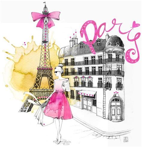 Paris Illustration Paris Artwork Paris Poster