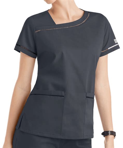 Butter Soft Scrubs By Ua Ladder Lace Scrub Top Elegant Scrub Tops