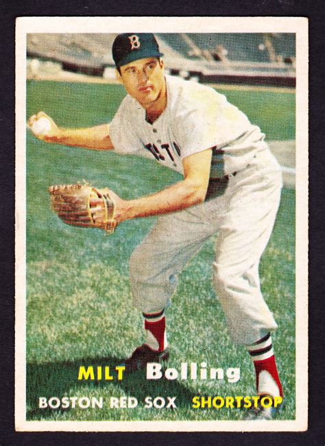 Topps Milt Bolling Red Sox Ebay