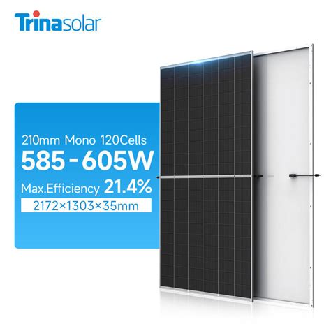 Trina Jinko Longi Bifacial Solar Module 585W 590W 595W 600W 605W Double