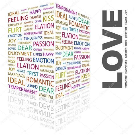 LOVE. Word collage on white background — Stock Vector © studiom1 #3508249