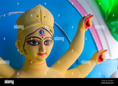 KOLKATA WEST BENGAL INDIA 25 SEPTEMBER 2016 Clay Idol Of Goddess