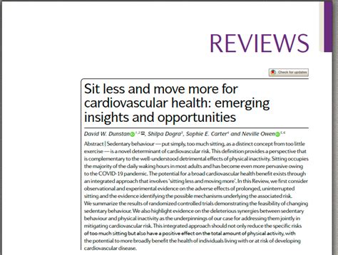 Physio Meets Science On Twitter Sit Less And Move More For