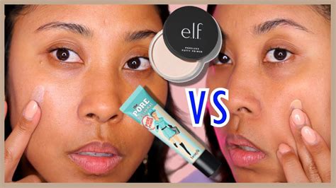 Elf Poreless Putty Primer Versus Benefit Porefessional Primer