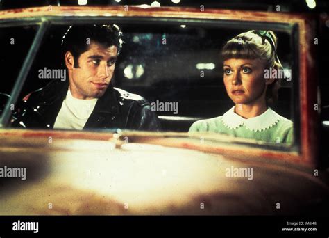 John Travolta Olivia Newton John Grease 1978 Stock Photo Alamy