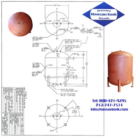 Mb C Gallon Solvent Tank Hanson Tank Asme Code Pressure Vessel Mfg