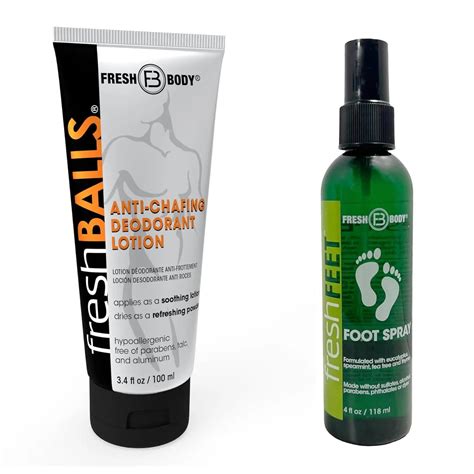 Fresh BALLS Starter Pack - Anti-Chafing Deodorant Lotion for Men