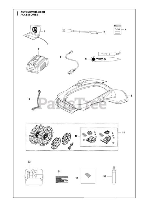 Husqvarna 450 Xh Husqvarna Automower Robotic Lawn Mower 2019 02 Accessories Parts Lookup