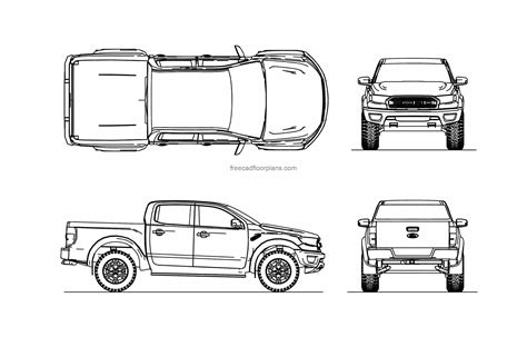 Ford F Raptor Free Autocad Block Free Cad Floor Plans