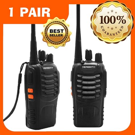 Jual Handy Talky MERODITH 888S Radio Komunikasi Uhf Walky Talky 2 Units