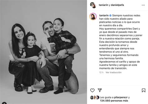 Tania Rincón anunció su divorcio de Daniel Pérez