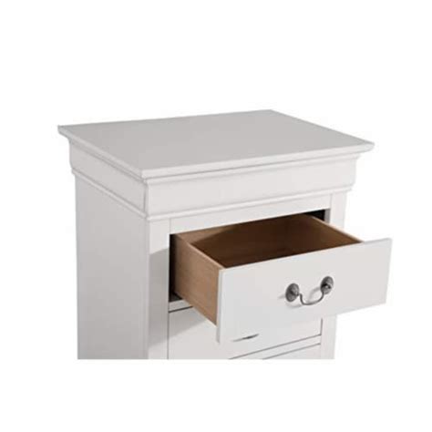 Glory Furniture Louis Phillipe 7 Drawer Lingerie Chest In White 1