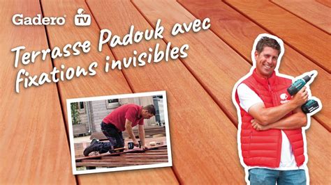 Montage Dune Terrasse En Padouk Avec Fixations Invisibles Youtube