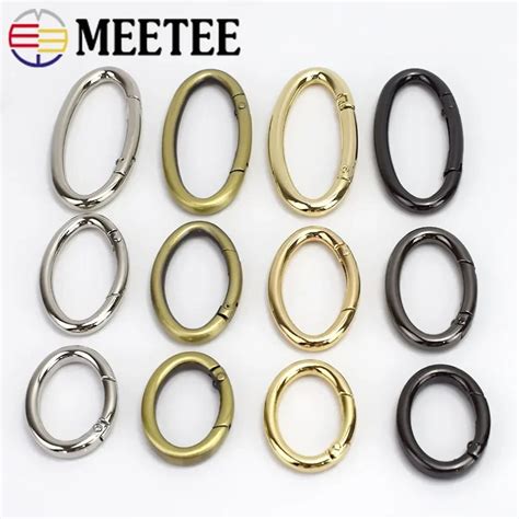 Pcs Meetee Mm Metall Oval Fr Hjahr O Ring Schnallen Ffnende