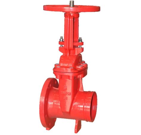 Resilient Seated Os Y Type Flange Groove Ends Valve Gate Ul Fm