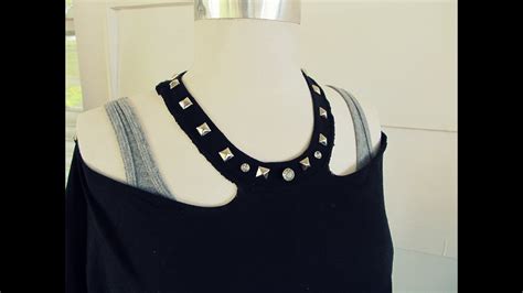 Diy No Sew Jewelled Halter Youtube