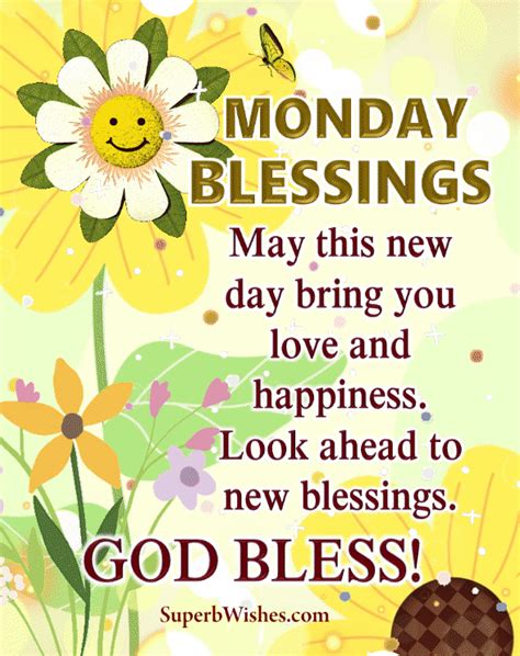 Monday Blessings Gifs Love And Happiness Superbwishes