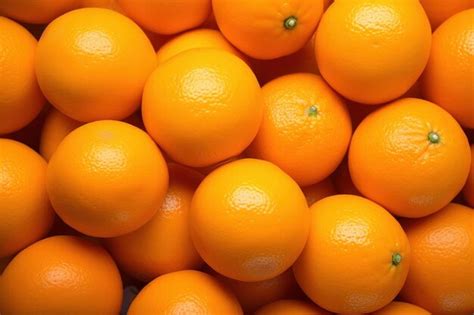 Premium Photo Top View Of Fresh Oranges