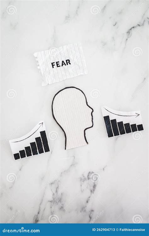 Mental Health And Mood Swings Concept Cardboard Head With Fear Text On