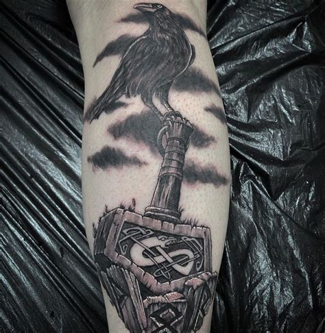 Amazing Mjolnir Tattoo Designs You Need To See Mjolnir Tattoo