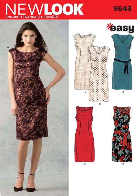 Sheath Dress Patterns For Sewing Patterns Women Queens Very Easy