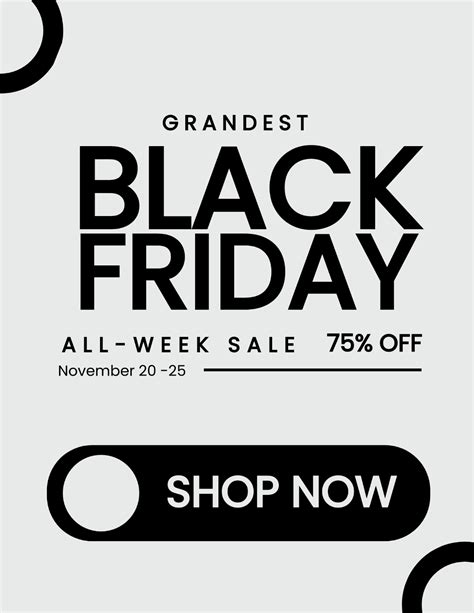 Black Friday Advertising Flyer Template Edit Online And Download