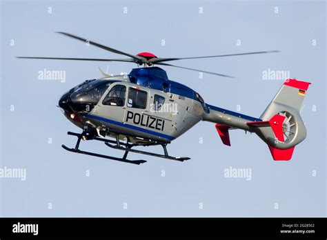 German Police Airbus H145 Helicopter Dresden Germany Stock Photo Alamy