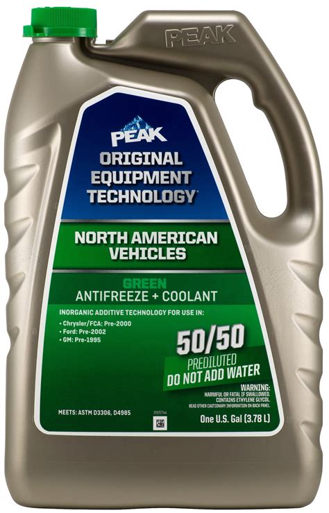 PEAK ORIGINAL EQUIPMENT TECHNOLOGY Antifreeze Coolant For North