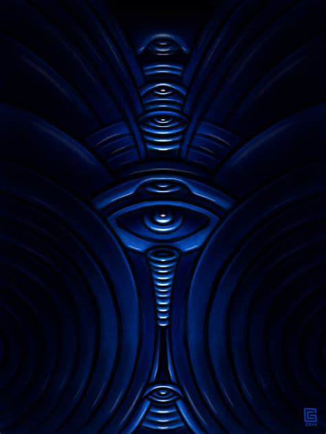 Mystic Eye Design Sketch Art - George Coghill - Visionary Art