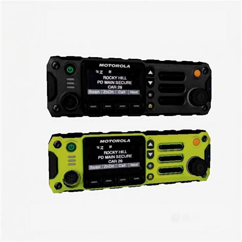 Motorola Apx 4500 Vehicle Mobile Radio Face Panel Low Poly 3d Model 3d