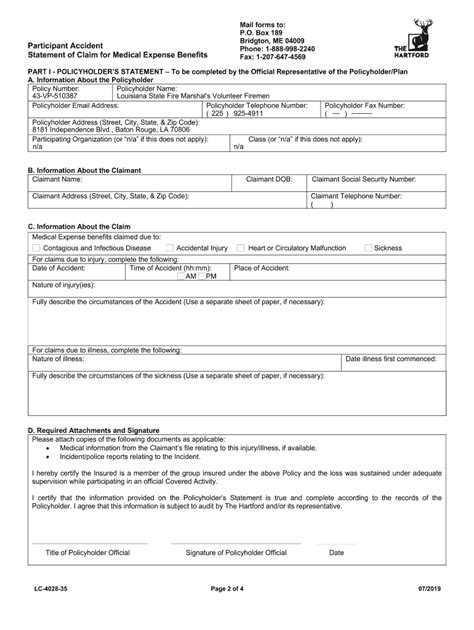 Fillable Online Sfm Dps Louisiana Claim Forms And Instructions Myuhc