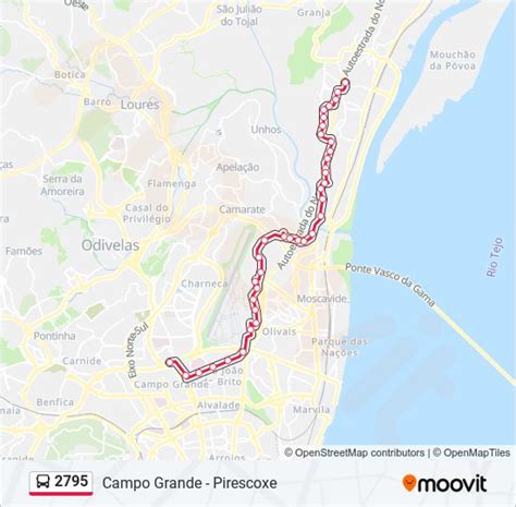 2795 Percursos Horários paragens e mapas Campo Grande Atualizado