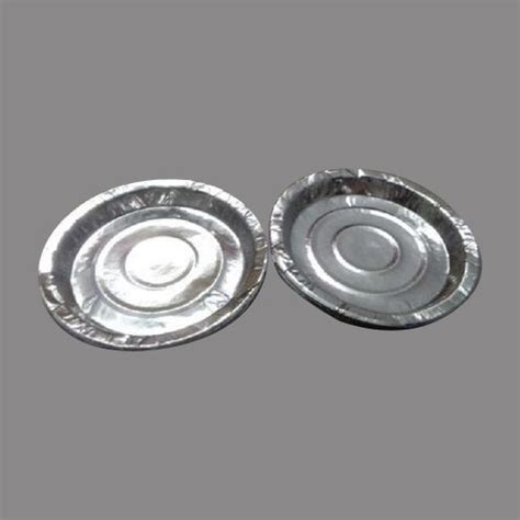 Economic Eco Friendly Round Disposable Silver Paper Plate For Event