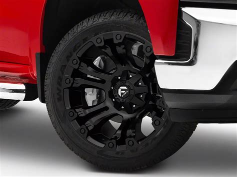 Fuel Wheels Silverado 1500 Vapor Matte Black 6 Lug Wheel 20x9 1mm