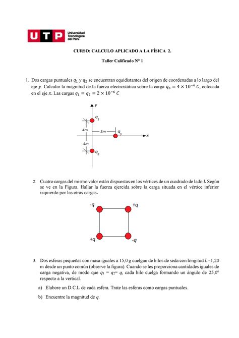 Taller C Lculo Aplicado A La F Sica Curso Calculo Aplicado A La