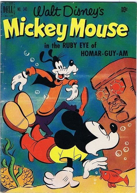 Walt Disney S Mickey Mouse Comic Vintage Dell 4 Color Old Comic