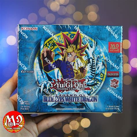 Yugioh Legend Of Blue Eyes White Dragon Booster Box Card Box 25th