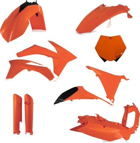 Acerbis Plastic Kit Ktm Sx Sxf 16 18 Orange Bla Mx1 Australia