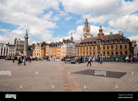 Central Town Square In Lille France Stock Photo Alamy