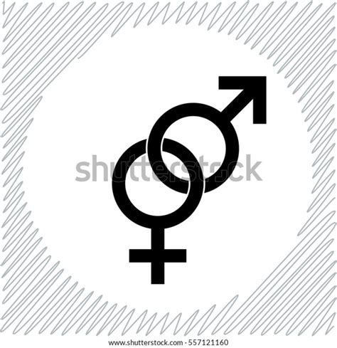 Male Female Sex Symbol Vector Icon Vector De Stock Libre De Regalías