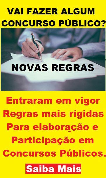 Novas Regras para Concursos Públicos Entram em Vigor Saiba o Que