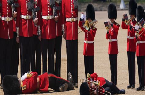 Varios Miembros De La Guardia Real Inglesa Se Desmayan Por El Calor