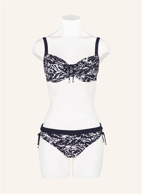 Lidea Bügel Bikini Top ARABESQUE MOOD in dunkelblau weiss