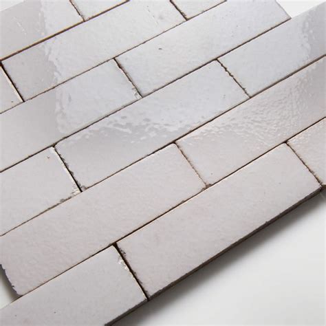 Chelsea Brick Penn White Ceramic Tile Natural Lapicida White