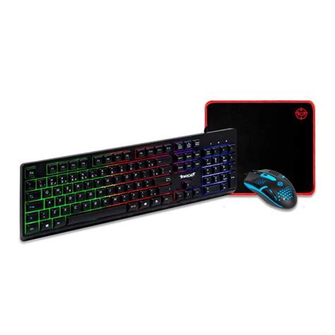 Combo Gamer Tgt Ariete X Rainbow Teclado Abnt Mouse Dpi