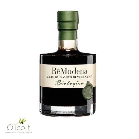 Organic Balsamic Vinegar Of Modena Pgi 250 Ml Re Modena